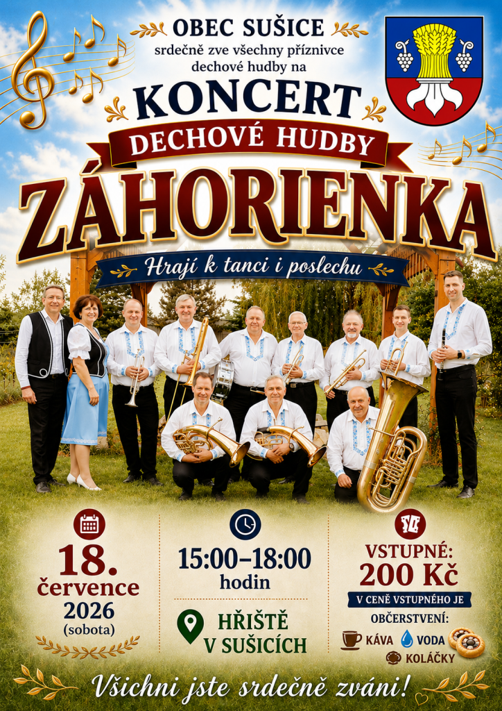 plakát koncert dechové hudby
